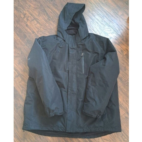 Outdoor Life Other - Outdoor Life Black Two Layer Zip Hooded Winter Coat Men's XXL